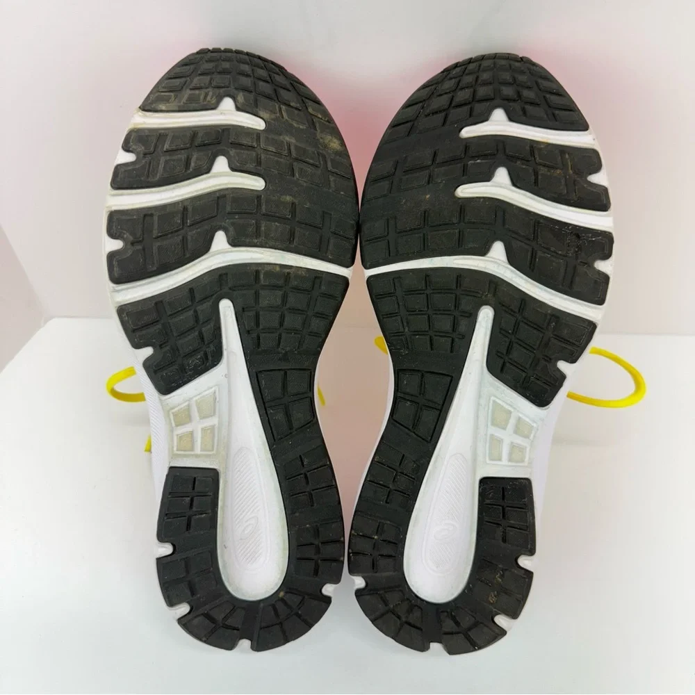 Asics Jolt 3 GS size 7 Girls Pink Yellow Lace Up Athletic Running Shoes